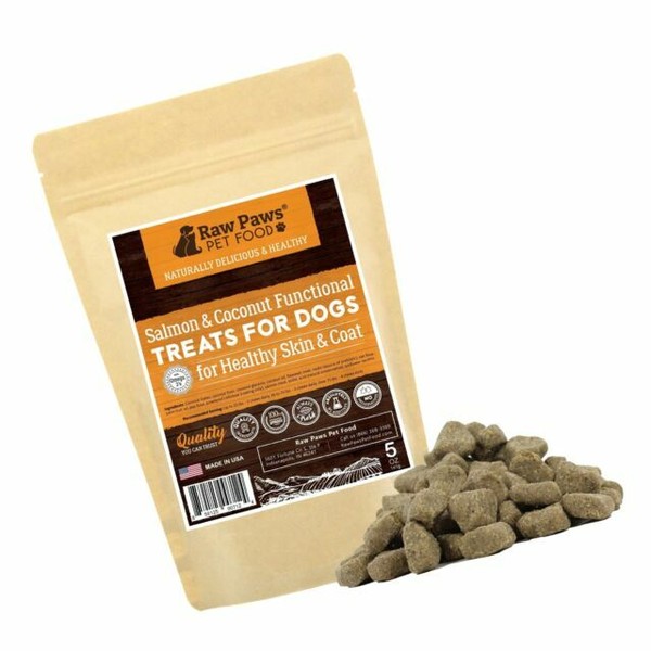 Omega 3 Chews for Dogs 5 Oz/50 Ct USA Made Coconut & Salmon Dog Treats