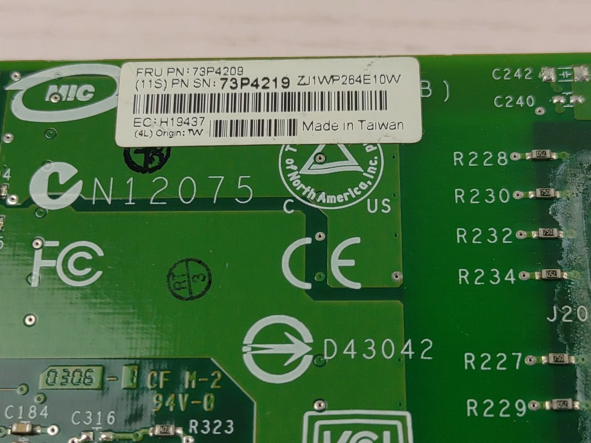 IBM 73P4219 NetXtreme1000T 2-Port PCI-x Adapter 73P4209