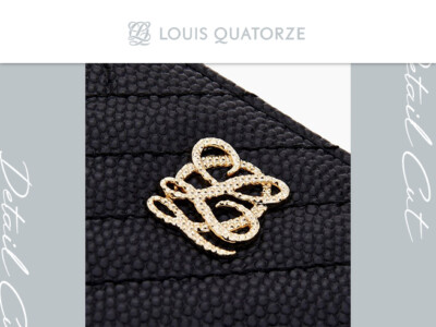 [Louis Quatorze] レディース ミニ財布 SL1CB03BL LOUIS QUATORZE] Mini wallet SL1CB03BL Women's wallet Black