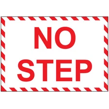 No Step Aluminum Metal Sign