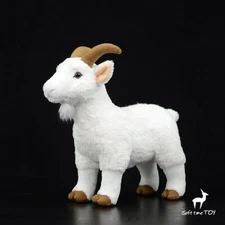 Simulation White Goat Plush Doll Stuffed Animal 29cm 11.5'' Toy Kids Gifts