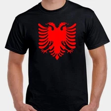 Albania Albanian pride tail of the  eagle coat  of arms  T shirt tee