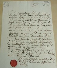 Receipt WESEL 1779: Captain of Linstow, 2000 Rth. by COUBI&Egrave;RE for his KP.
