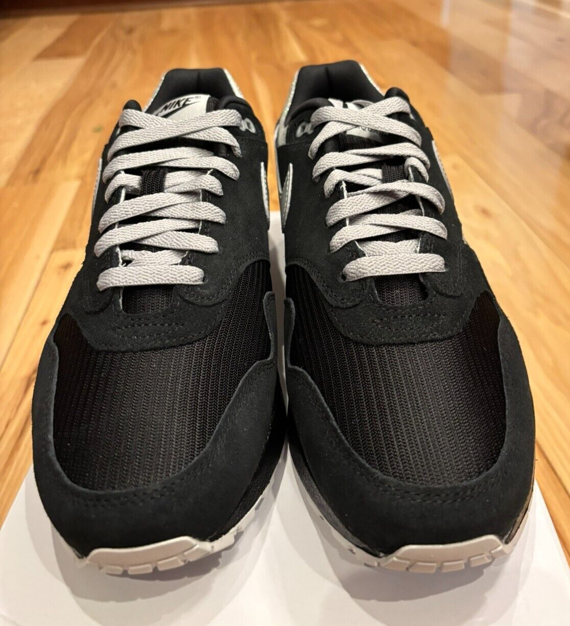 Nike By You Air Max 1 Black Silver FQ8790 900 Women's 11.5 Men's Size 10 thumbnail 2