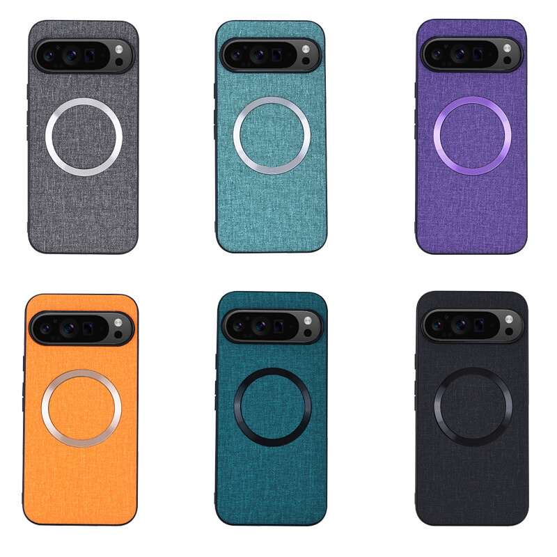 Magsafe Non-Slip Fabric Leather TPU Phone Case For Google Pixel
