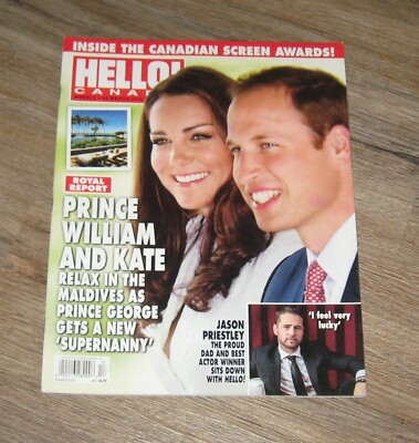 Hello Canada magazine KATE MIDDLETON Jason Priestley ELSA PATAKY Stacy Keibler