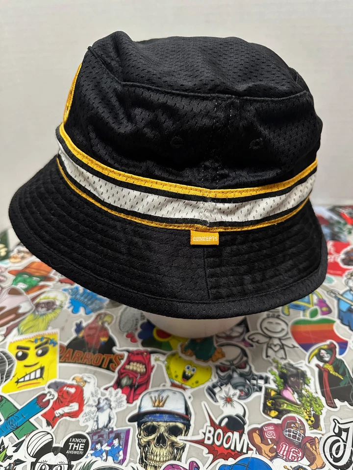 SOMBRERO CUBO MITCHELL & AND NESS X CONCEPT Boston Bruins Negro y Amarillo Foto 2 de 4