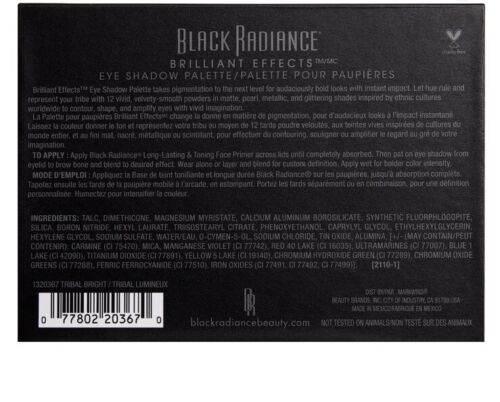 Black Radiance Make It Black Brilliant Effects Eye Shadow Palette Tribal Bright - Picture 4 of 9