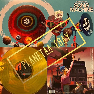 Gorillaz - Song Machine,  Yellow Colored Vinyl Beck, Elton, Smith SEALED! Barnes