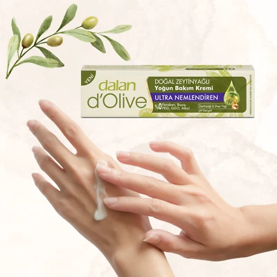 Dalan d'Olive Pure Olive Oil Intensive Cream OHNE Parabene, Farbstoffe PEGs, Alkohol