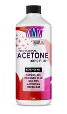 100% Pure Acetone Superior Quality Nail Polish Remover UV/LED GEL Soak Off 30ML