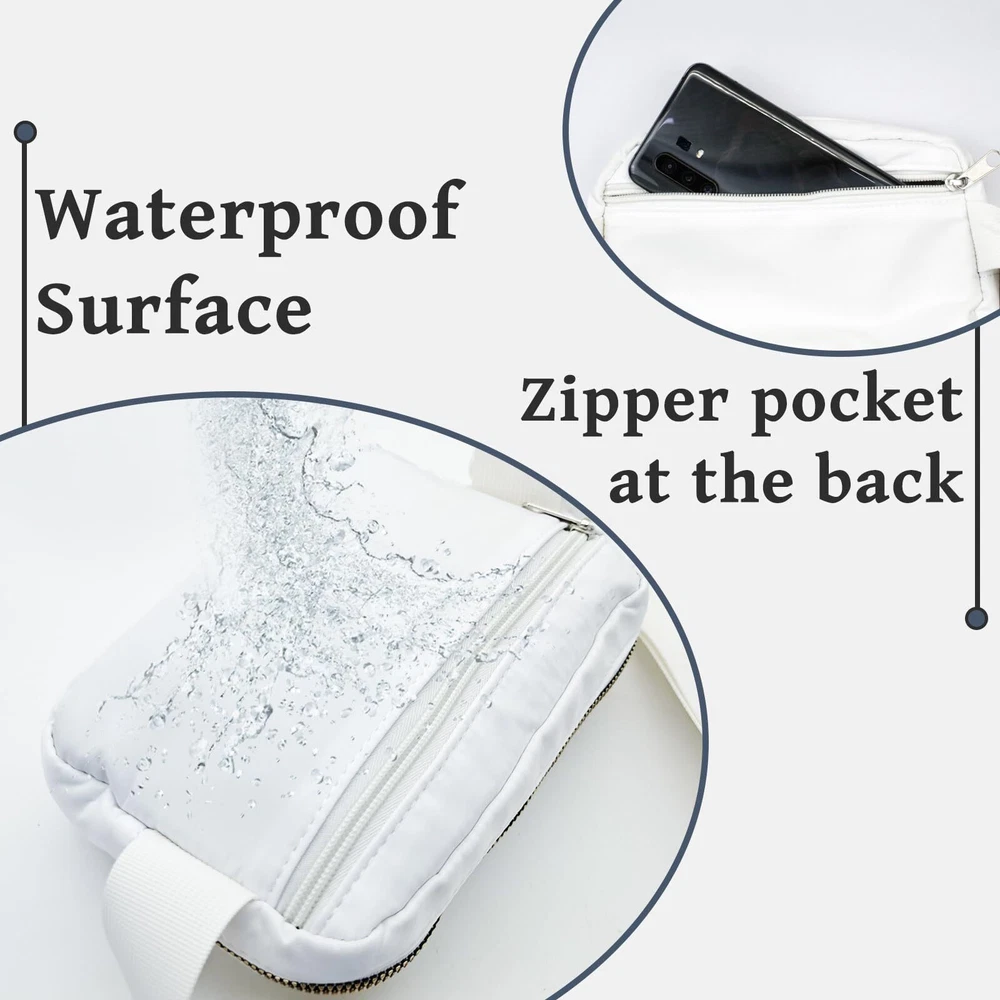 Belt Bag Nylon Crossbody Bag Crossbody Bags for Women Waterproof Fanny Pack f...