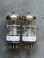 Balanced Pair ECC81 / 12at7 TFK Telefunken Strong Parameters Diamond Bottom