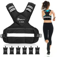 Weighted Vest for Women and Men, 5-10lb/11-20lb/18-30lb Adjustable Weighted V...