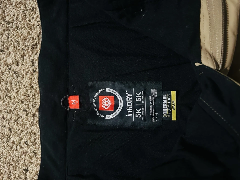 686 Pantalones Para Hombre M Todo Clima Aislados Impermeable 5K Infidry Snowboard Foto 4 de 4