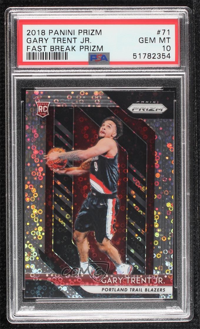 2018-19 Panini Prizm Fast Break Gary Trent Jr #71 PSA 10 GEM MT Rookie RC e8i