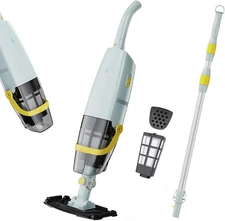 Powerful Cordless Pool Vacuum - 60 Min Run Time, Ideal for Pools & Spas