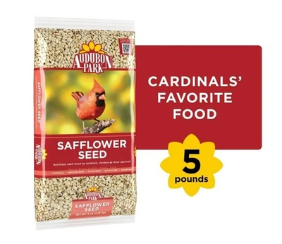 Audubon Park Safflower Seed Wild Bird Food, 5 lb. Bag - Free & Fast Shipping