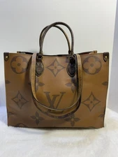 Louis Vuitton GM On The Go Brown Reverse Monogram Canvas Satchel T_ZY0000188617