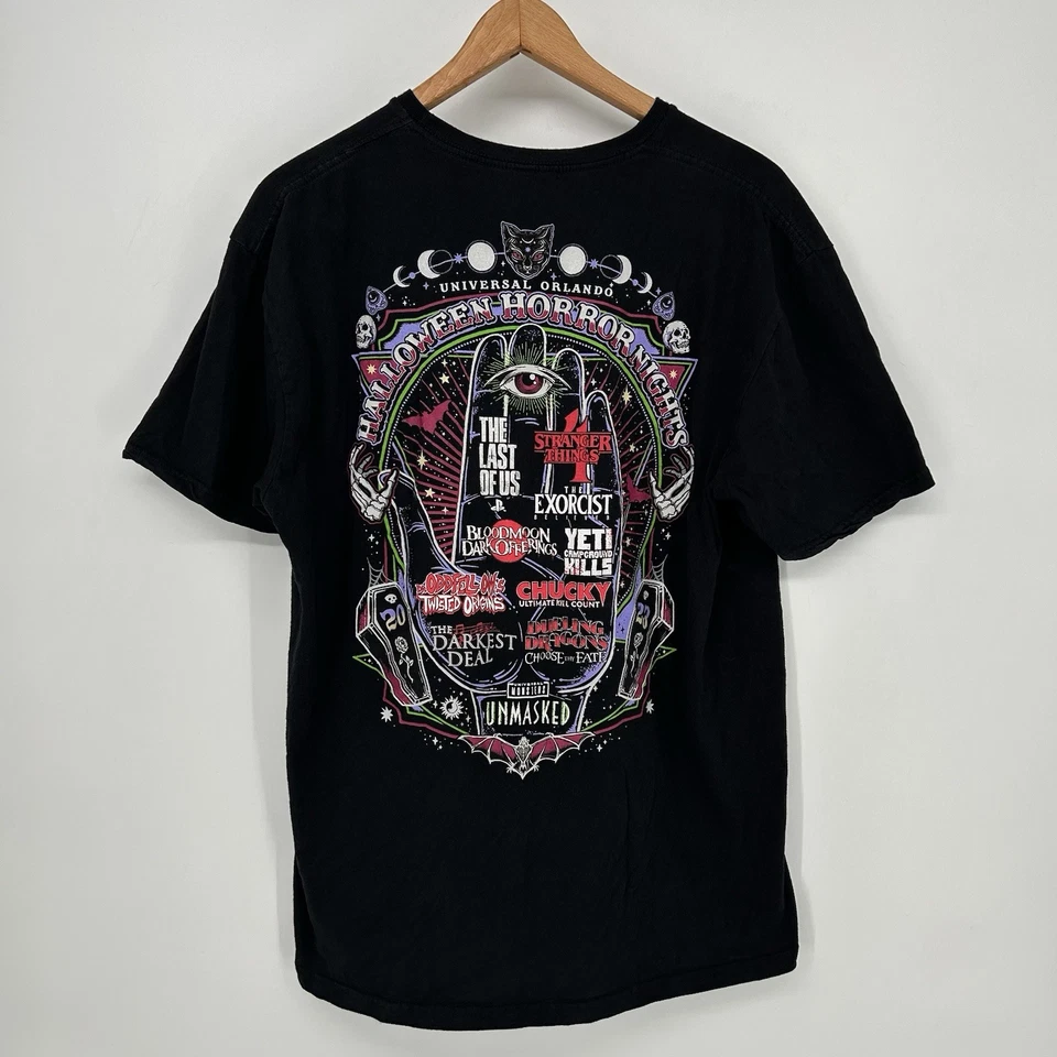Рубашка для взрослых Universal Studios Orlando Halloween Horror Nights 2023 XL черная - Изображение 4 из 4