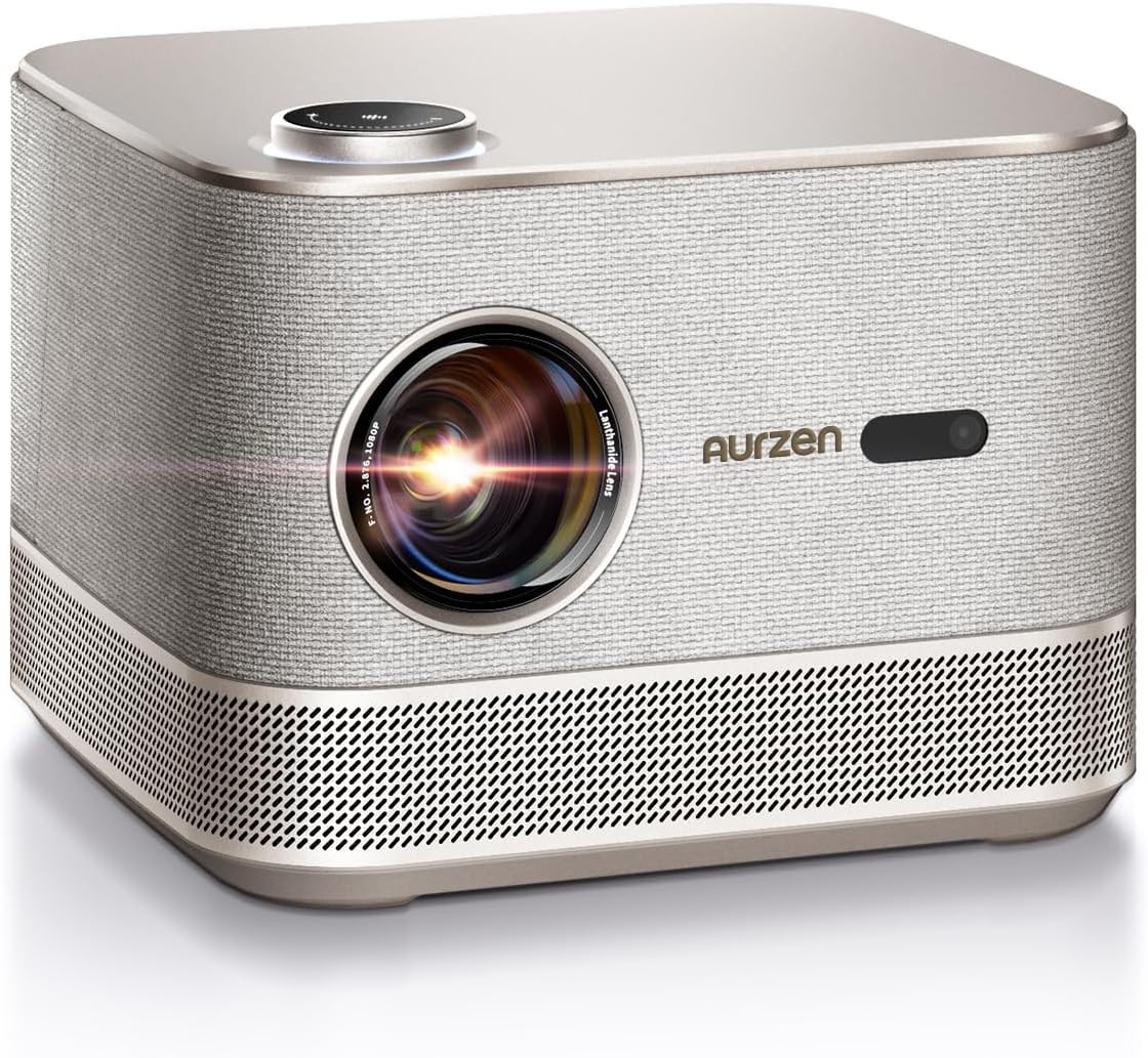 Aurzen BOOM 3 All-ln-One 4K Video Projector 3D Smart TV OS 5G WiFi Bluetooth 5&period;2