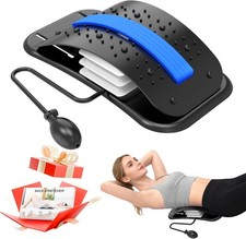 Back Stretcher for Lower Back Pain Relief, Adjustable Lumbar Traction Device, Er