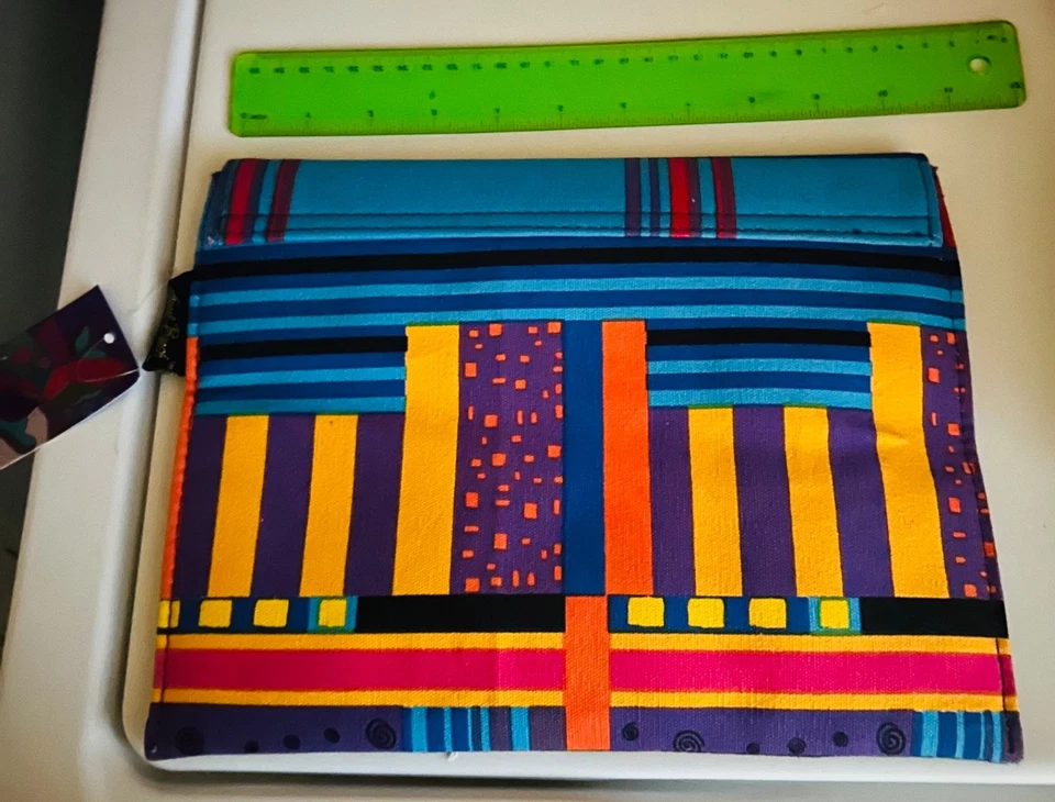 Laurel Burch Whimsical Cats Padded Tablet Case New with Tag Bold Colors 11x9” - Image 2 of 3