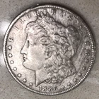 1886 $1 Morgan Silver Dollar AU