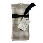 Hearth and Hand With Magnolia 100% Cotton 4 pack napkins Beige Tan Plaid