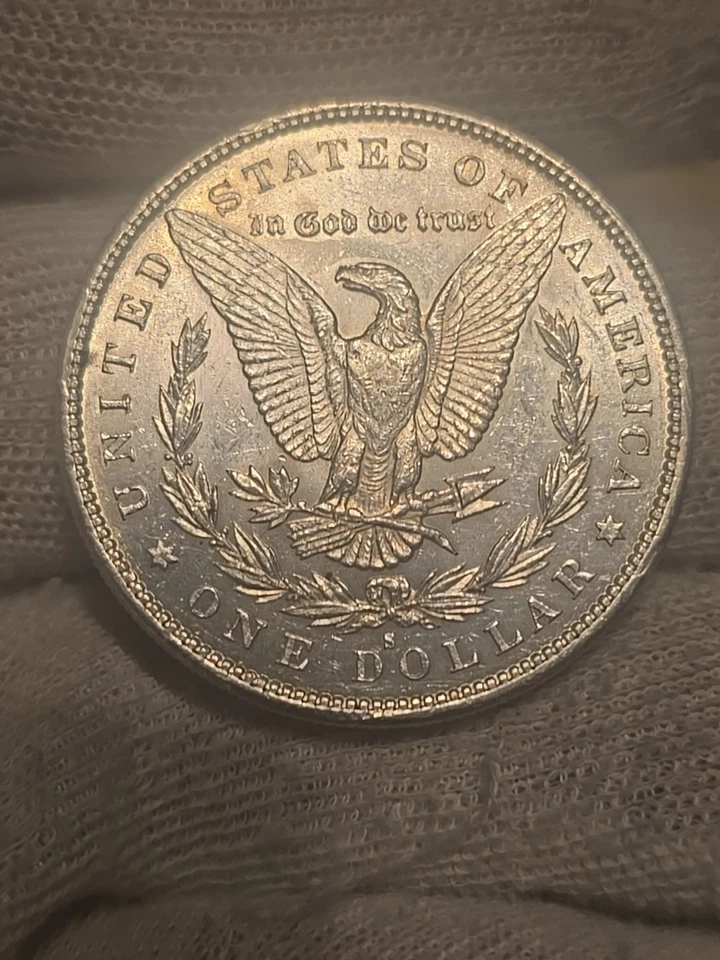 Dólar Morgan 1879-S BU+ Brillantemente Sin Circular Mejor Fecha $1 A2384 Foto 3 de 4
