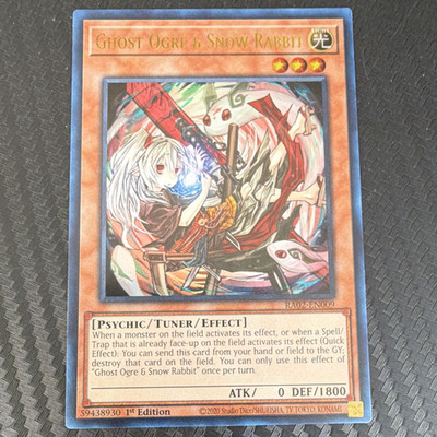 Konami Yu-Gi-Oh! Ghost Ogre & Snow Rabbit RA02-EN009 1st Ed Psychic Light