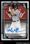 2024 Bowman Chrome Draft Autograph Refractor Caleb Bonemer /499 ROOKIE 1st AUTO