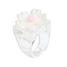 Resin Rings For Women Colorful Acrylic Geometric European Style Statement