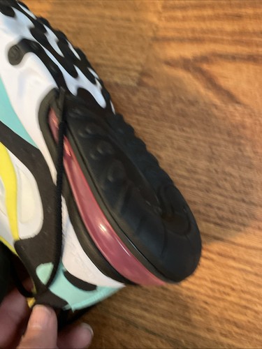 Nike Air Max AIR270 React Geometric Abstract Size 5 AT6174-101 GUC - Picture 11 of 24