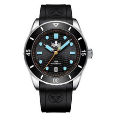 Phoibos WAVE MASTER 300M Steel Automatic Blac...