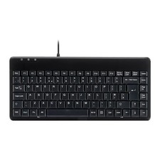 Perixx PERIBOARD-409P Wired Mini Keyboard, Compact PS/2 Interface, UK Layout,...