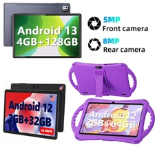 SGIN Kids Tablet 10.1" Android 12 Tablet 32GB 64GB 128GB with Parental Control