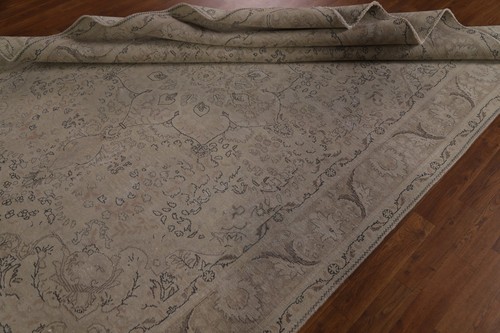 Distressed Muted Traditional Vintage Rug 7x9 Hand-knotted Wool for Living Room - Picture 21 of 24