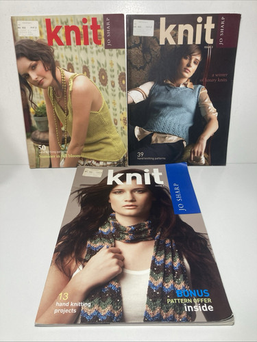 Jo Sharp X 3- KNIT - Issues 2 - 3- 4 with Lots Of Knitting Patterns/ free ship - Picture 1 of 7