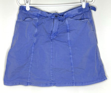 Fresh Produce Women's M Medium Cotton blend Blue Skort Skirt Pockets Undershorts