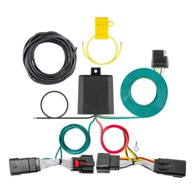 CURT Custom T-Connector Wiring Harness Kit 4-Way Flat for Lincoln Nautilus