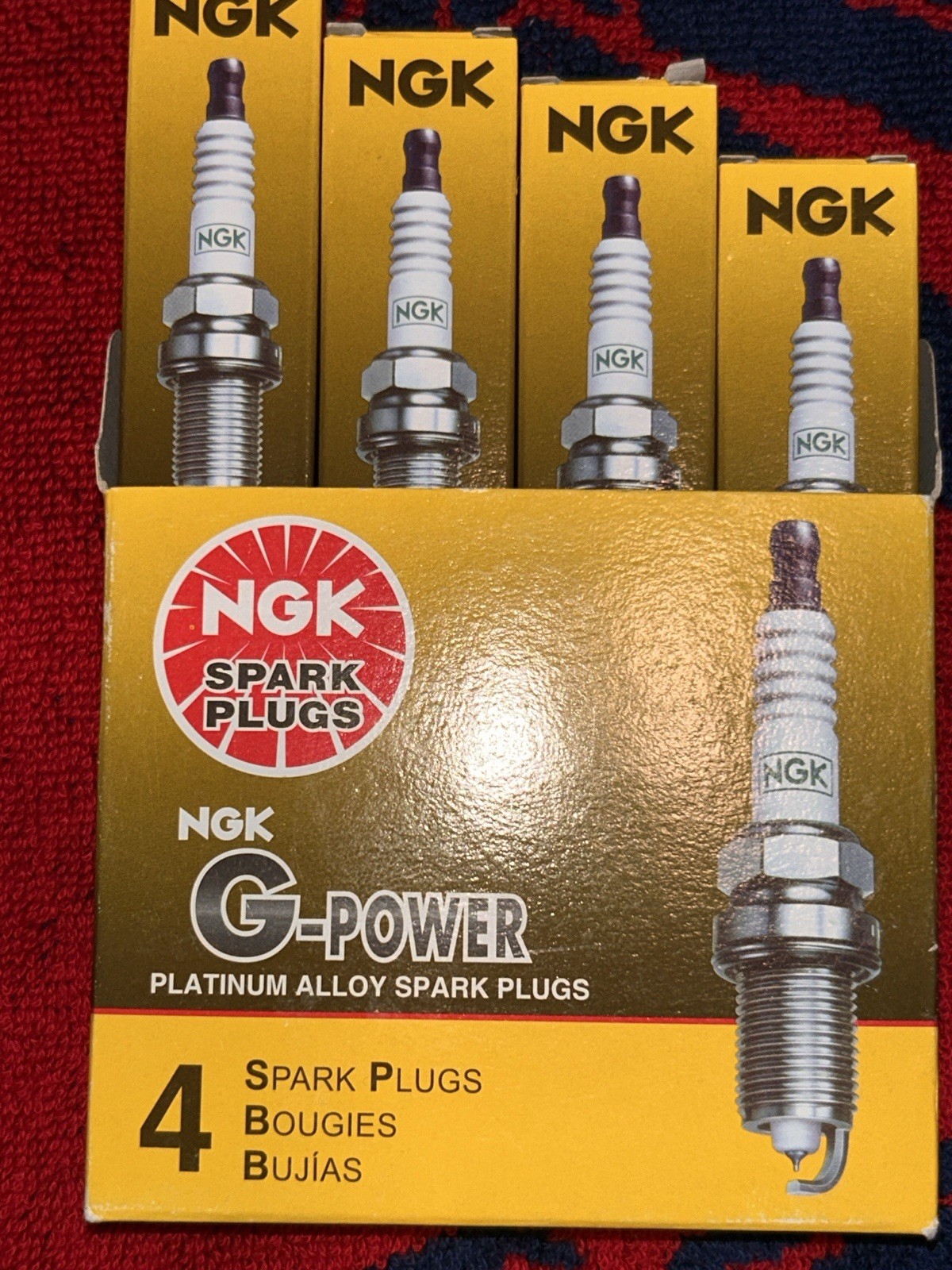 4 Pack NGK 7092 G-Power Spark Plugs BKR6EGP for Toyota Subaru GM Honda