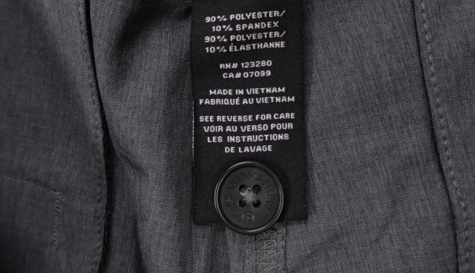 Pantalones Cortos de Golf Travis Mathew Sand Harbor Talla 38 Gris Jaspeado Oscuro 1MW397 Elastizados Foto 3 de 4