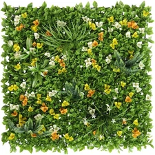 Artificial Boxwood Panel 3D Topiary Hedge Plant UV Protected Privacy Ivy Screen
