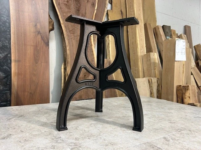 Base de mesa de aluminio fundido de 22 pulgadas de alto/patas de mesa auxiliar/patas de mesa de exterior/base Foto 4 de 4