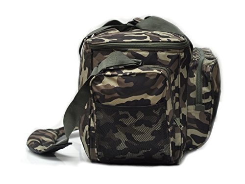 Large Insulated Fishing Tackle Holdall Bag - Camouflage - Picture 2 of 5