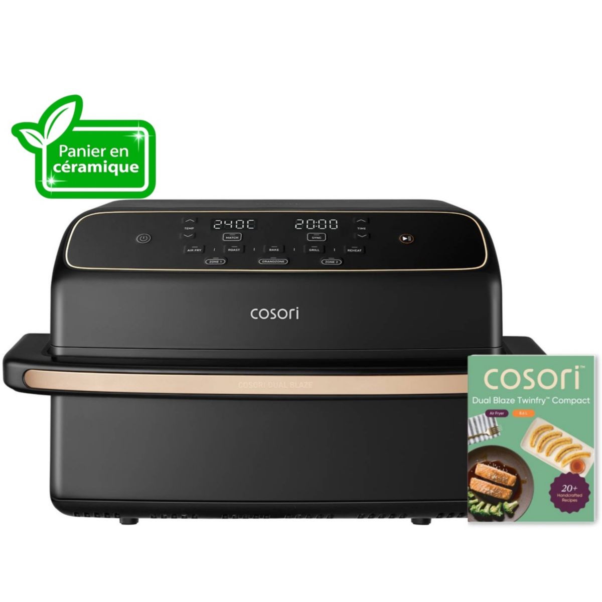 Friteuse sans huile COSORI 8.6-L pour repas de famille et soirées frites