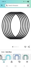 Exercise Hoop 6-pcs,Detachable, Adjustable,Plastic,Playground, 32"in O.D. BLUE