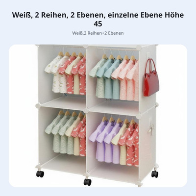 Freistehende childergarderobe childgerechtund undign Rollgarderobe für childer