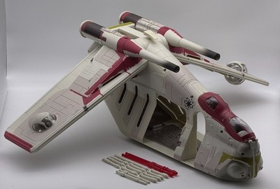 Star Wars Republic Gunship 2002 Hasbro COMPLETE Box Instructions AOTC 84874